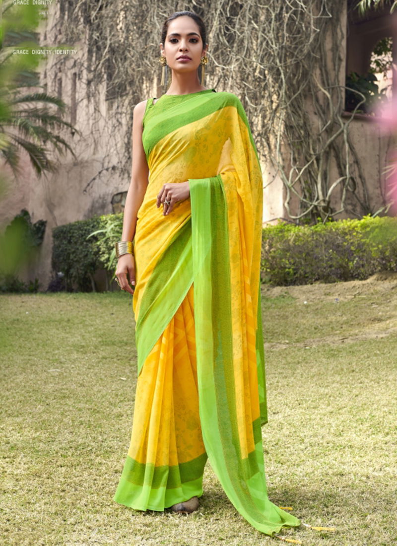 Lilly Vol 2 Georgette Fancy Designer Casual Wear Saree Collection 26801-26812